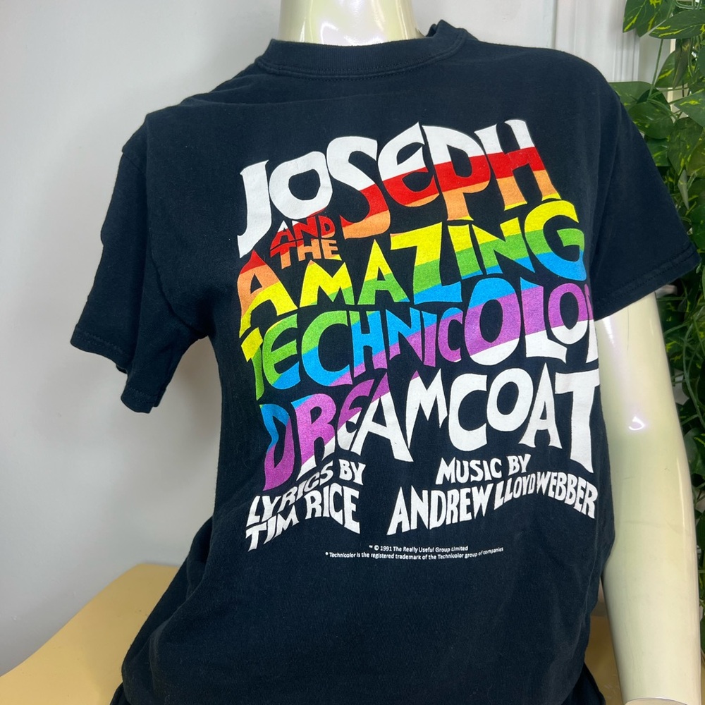 Joseph & The Amazing Technicolor Dreamcoat Tee (1991, Size M) 💜❤️💙💚
